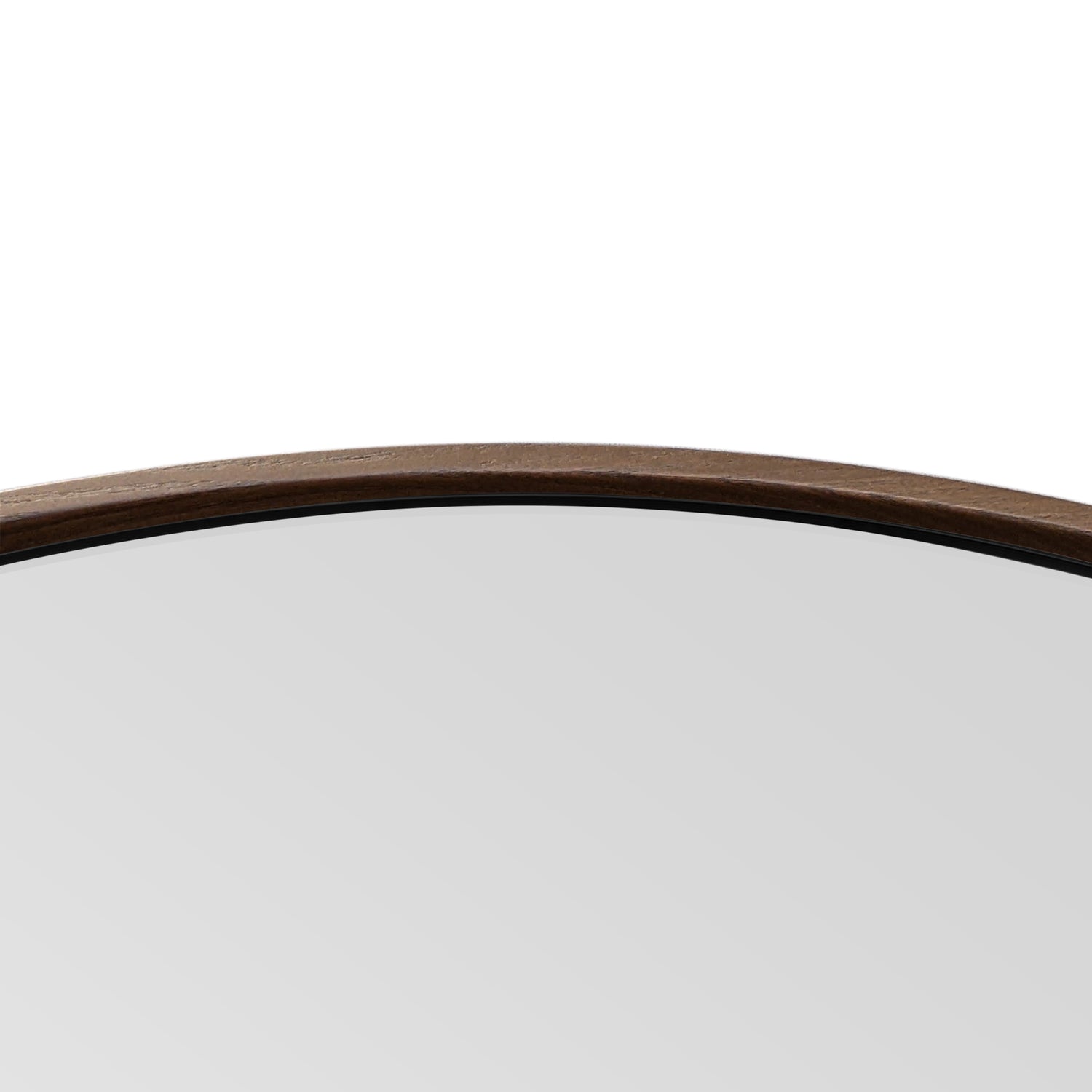 Red oak round mirror 36 | Pecan