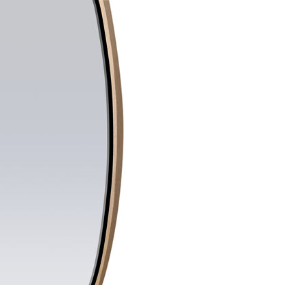 Red oak oval mirror 56 | Authentik