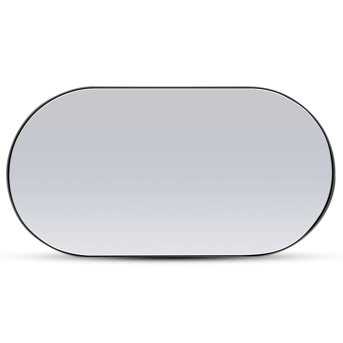 Red oak oval mirror 56 | Onyx