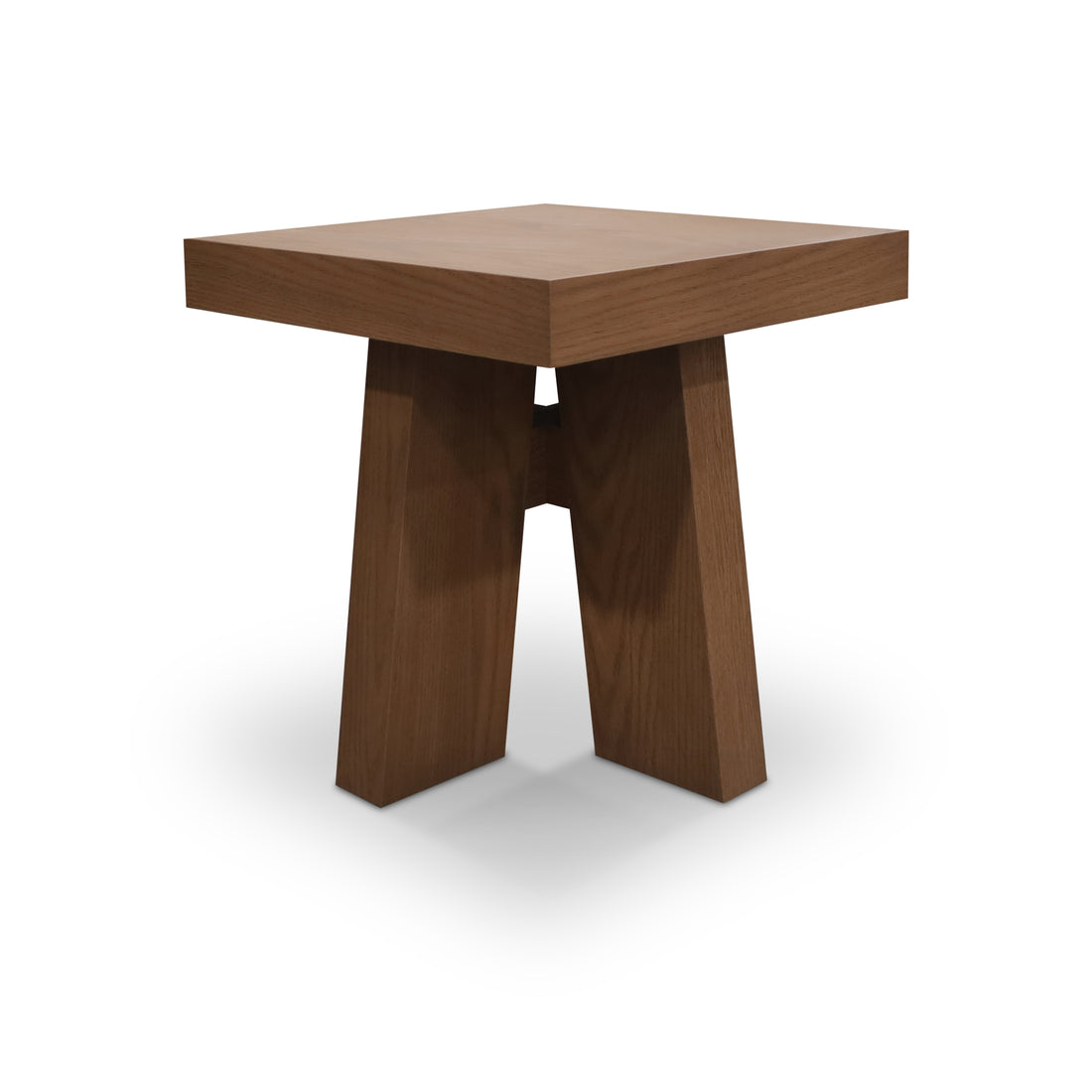 Wood side table | Saddle