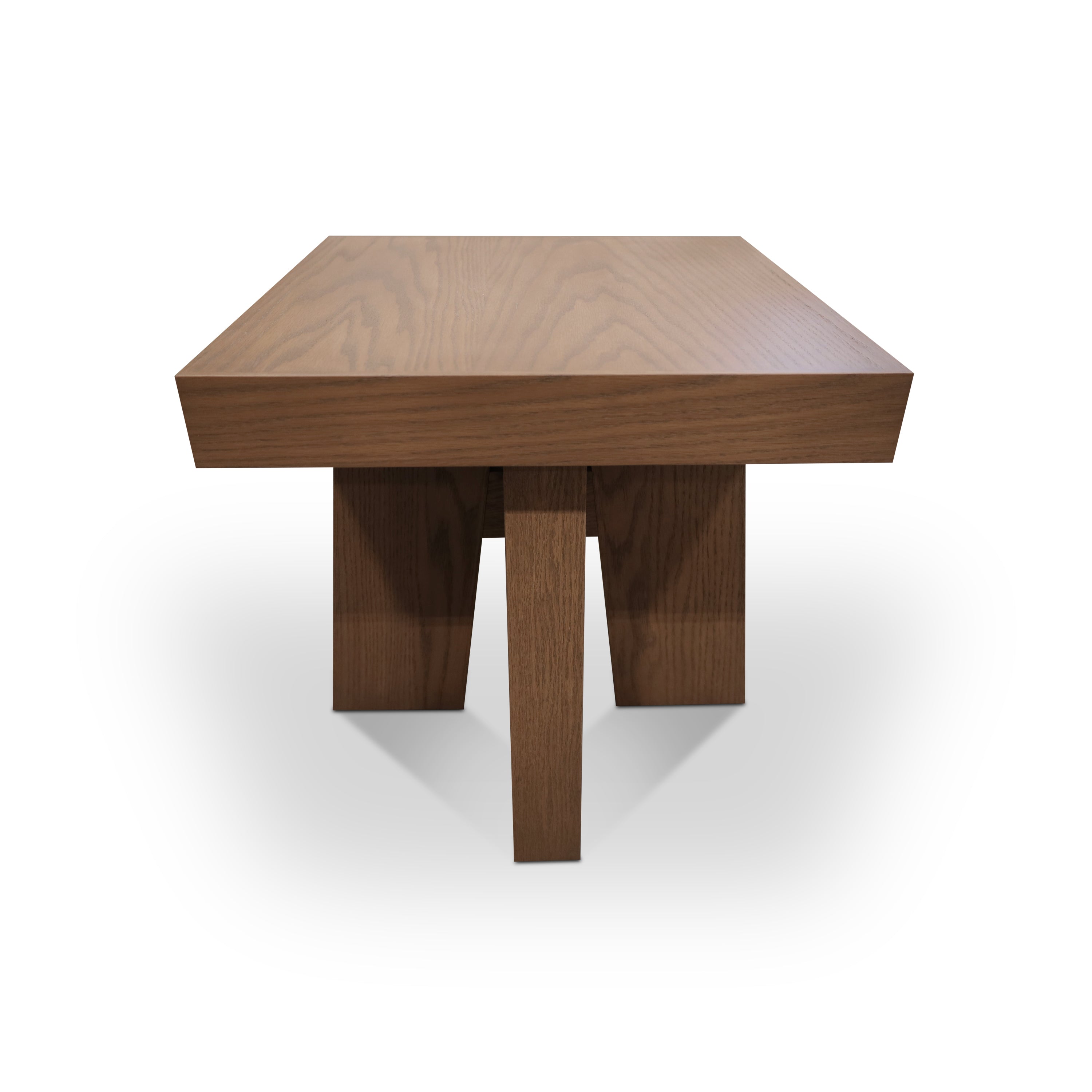 Wood side table | Saddle