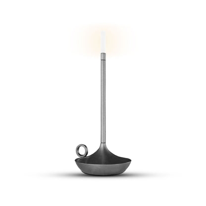 Outdoor &amp; Indoor Portable Candle Lamp │ SLATE