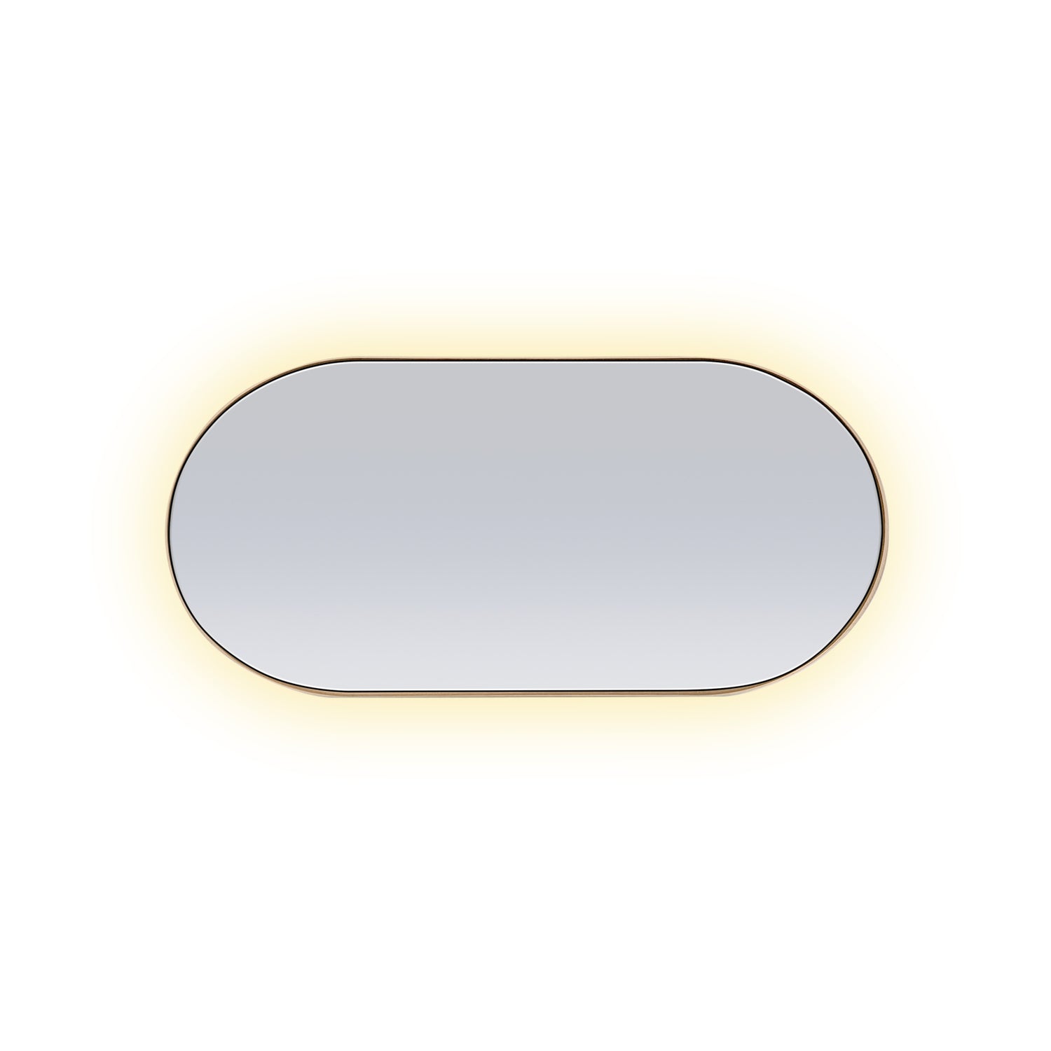 Red oak oval mirror 38 | Authentik