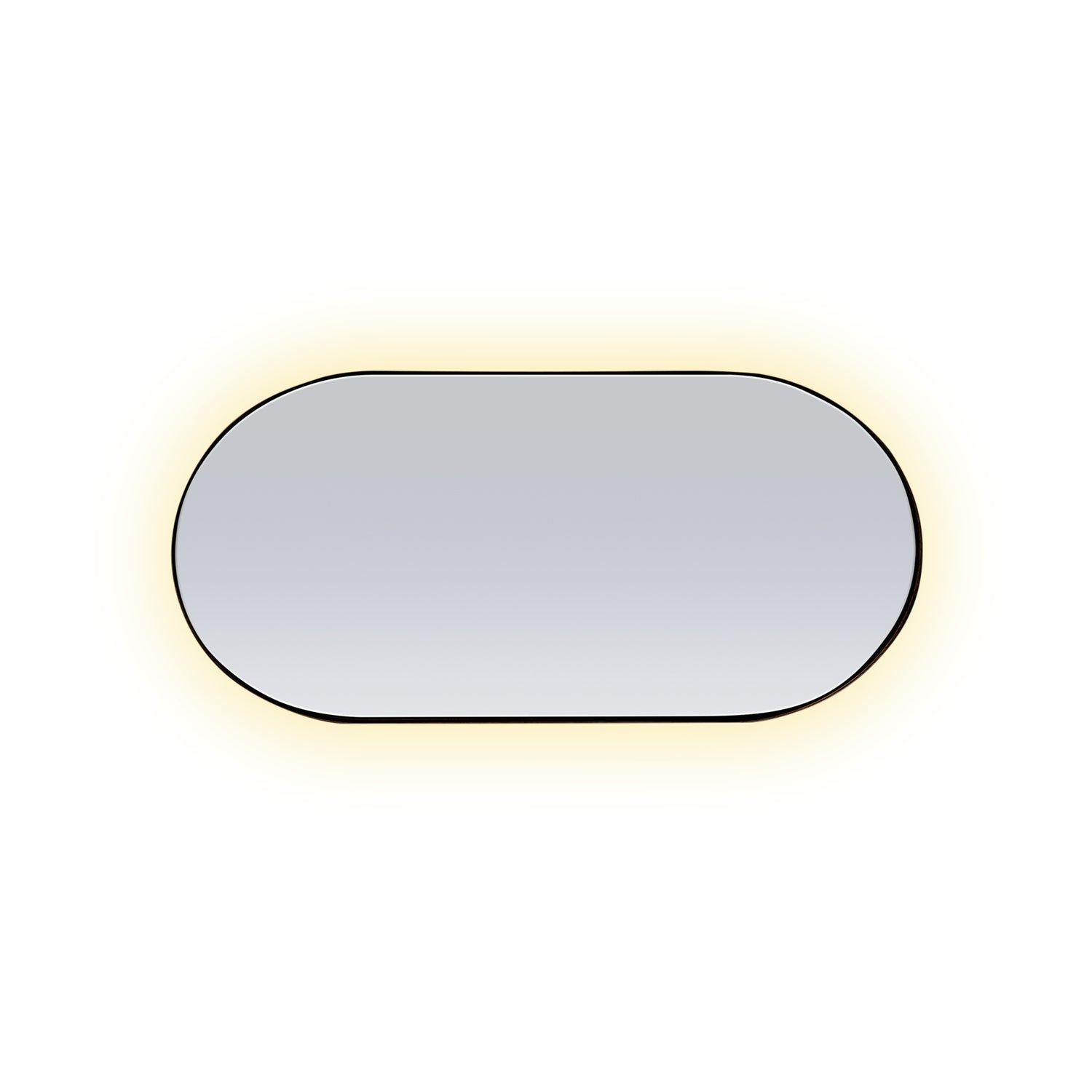 Red oak oval mirror 38 | Onyx