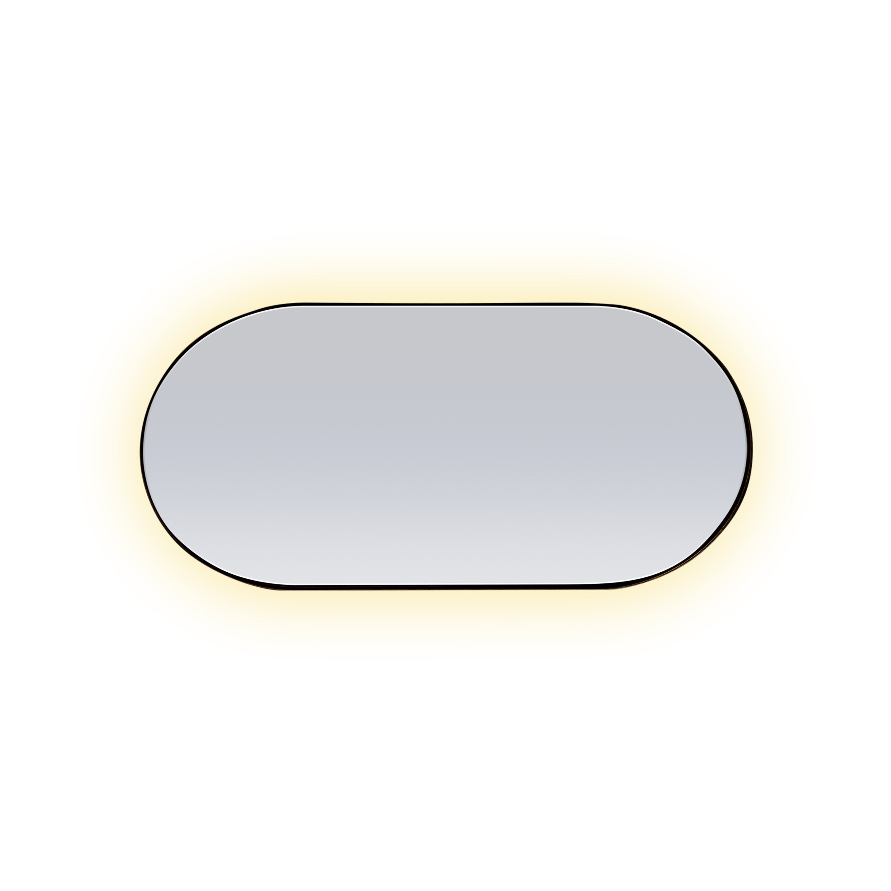 Red oak oval mirror 38 | Onyx