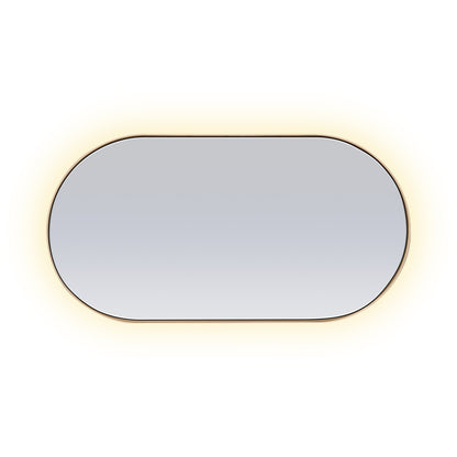 Red oak oval mirror 56 | Authentik