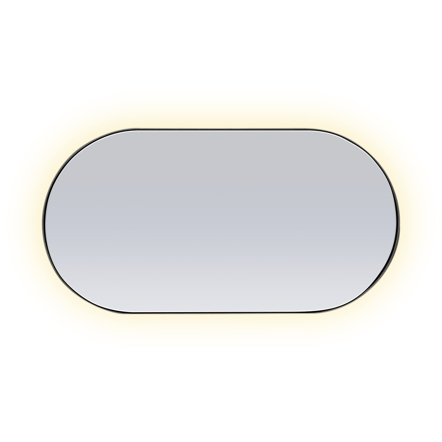 Red oak oval mirror 56 | Onyx