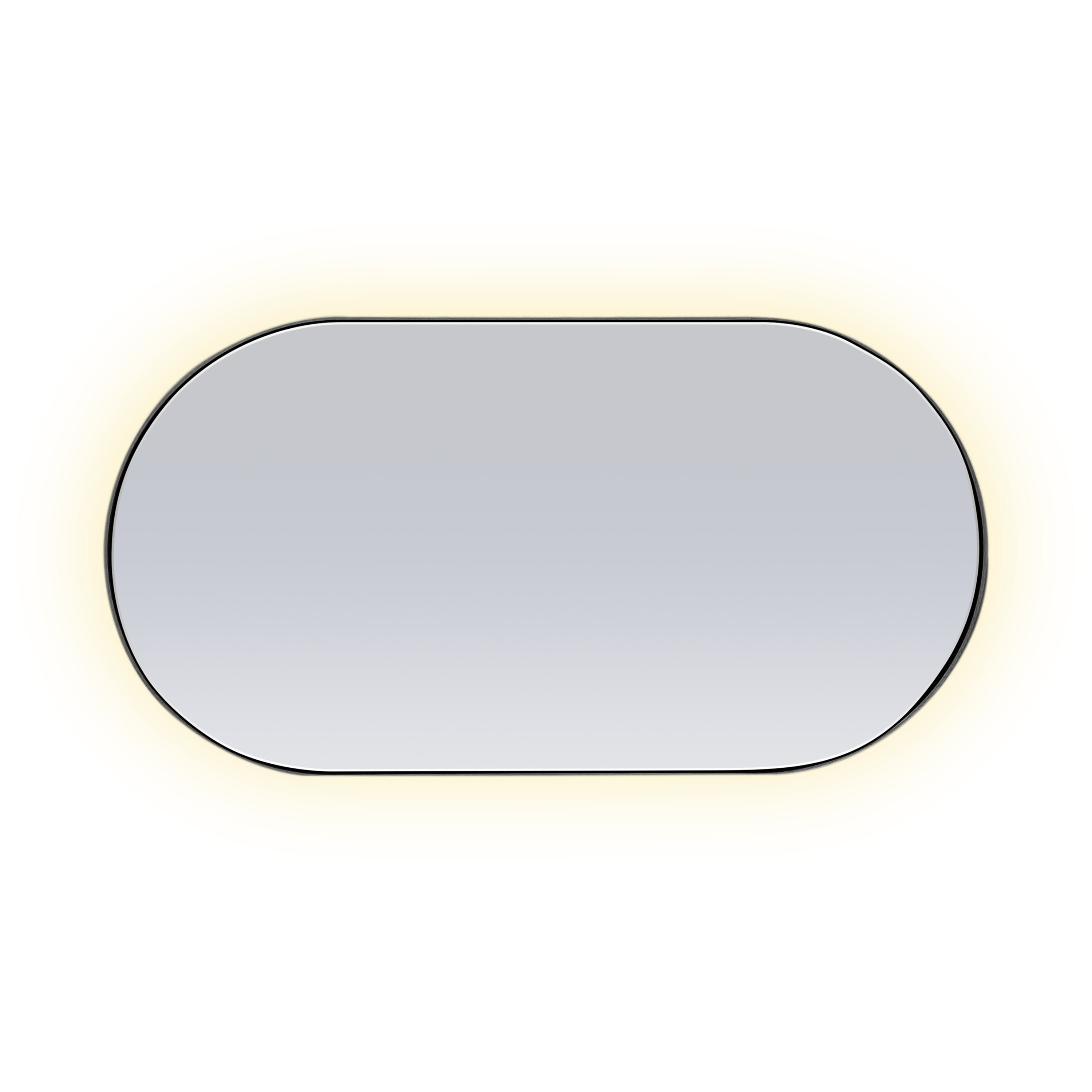 Red oak oval mirror 56 | Onyx