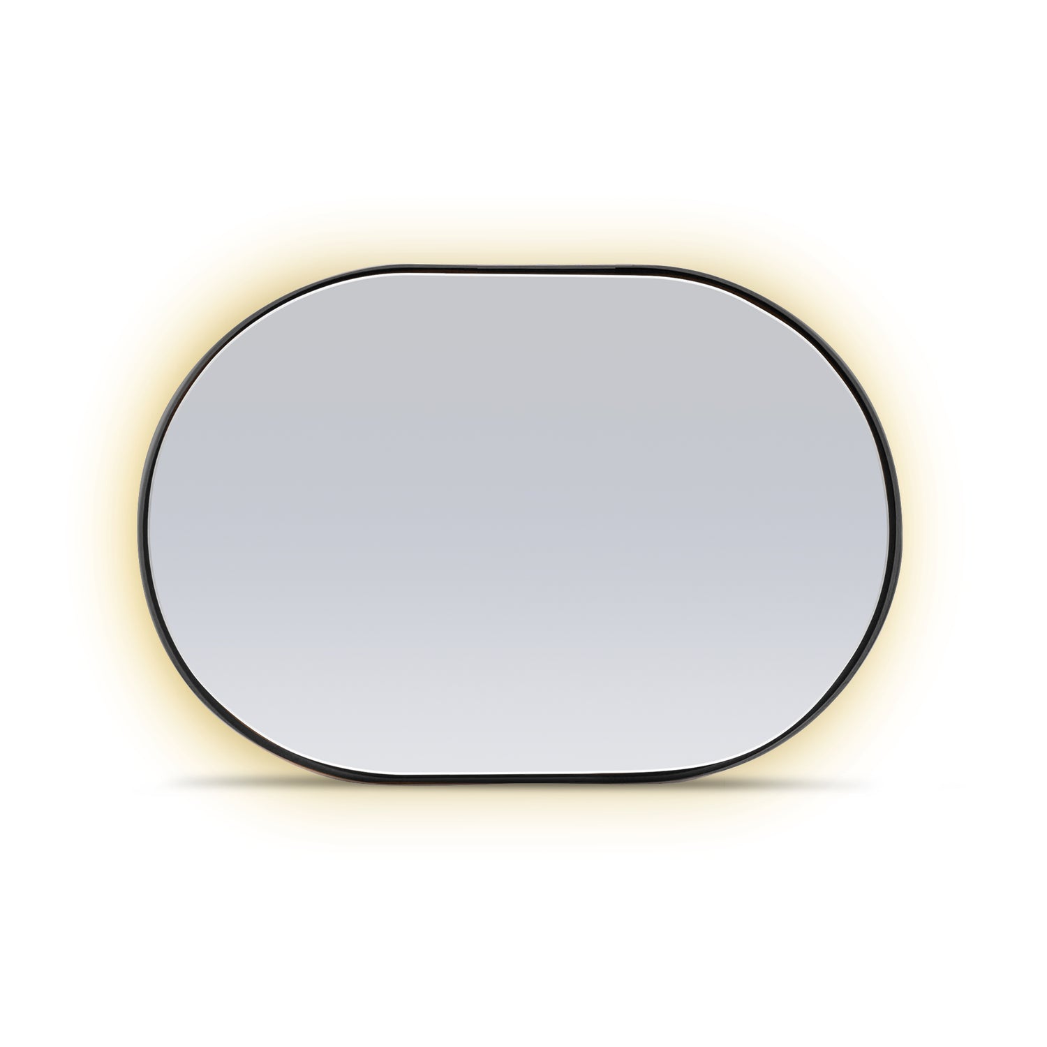 Red oak oval mirror 56 Essence | Onyx