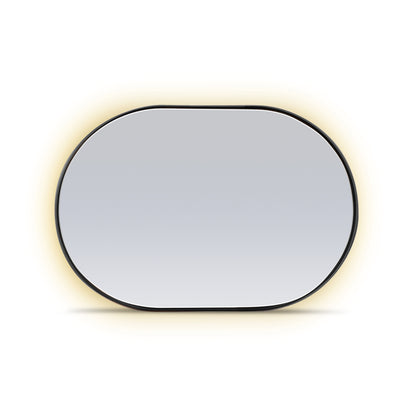 Red oak oval mirror 56 Essence | Onyx