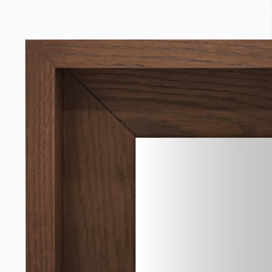 Red oak sqaure mirror 36 Origin | Pecan