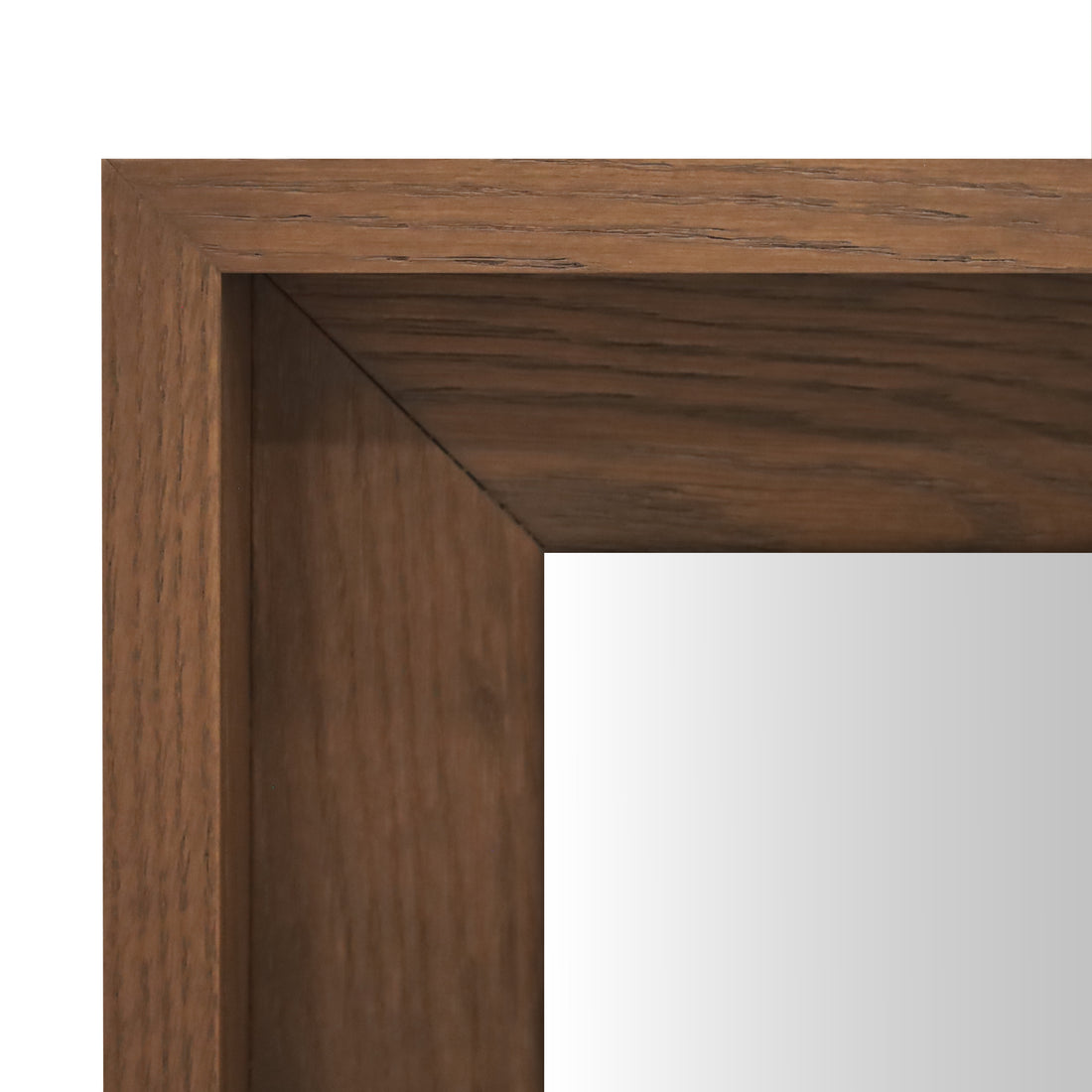 Red oak round mirror 36 Essence | Authentik