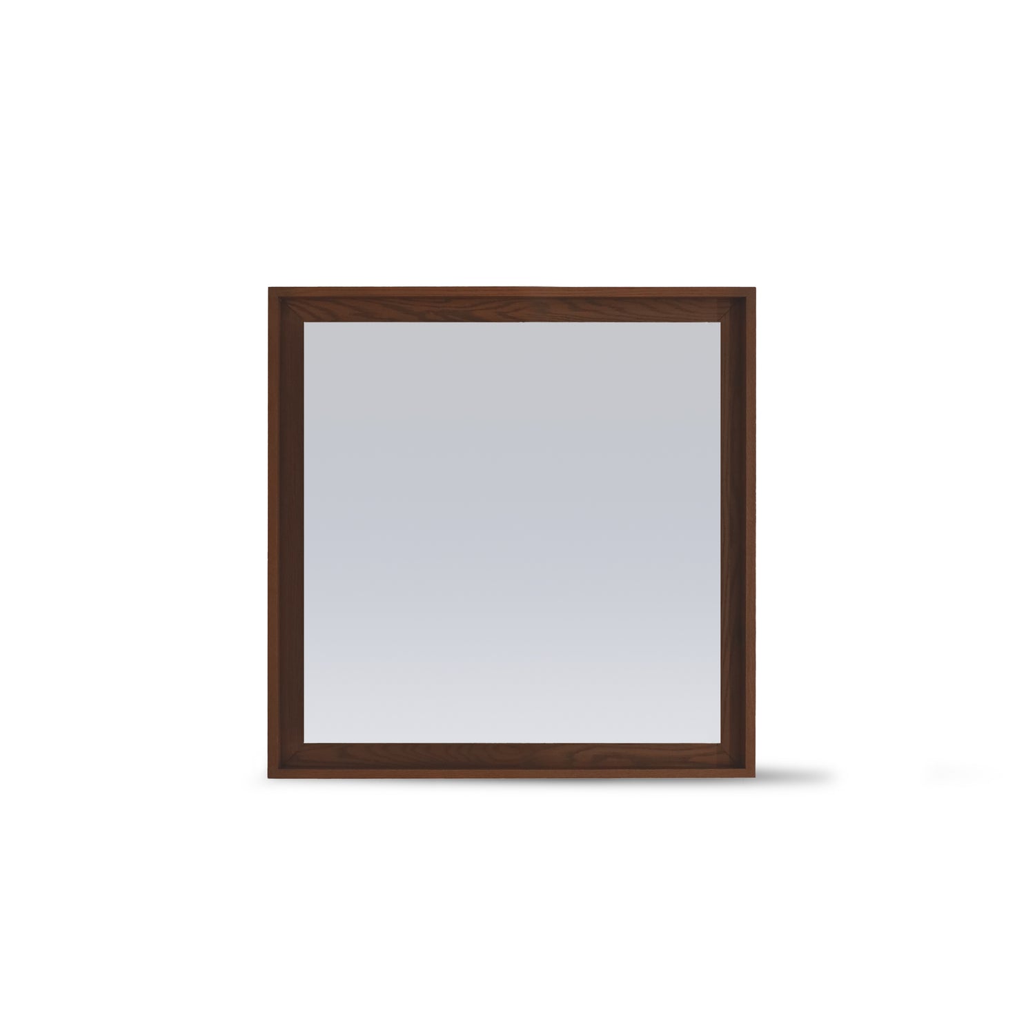 Red oak sqaure mirror 36 Origin | Pecan