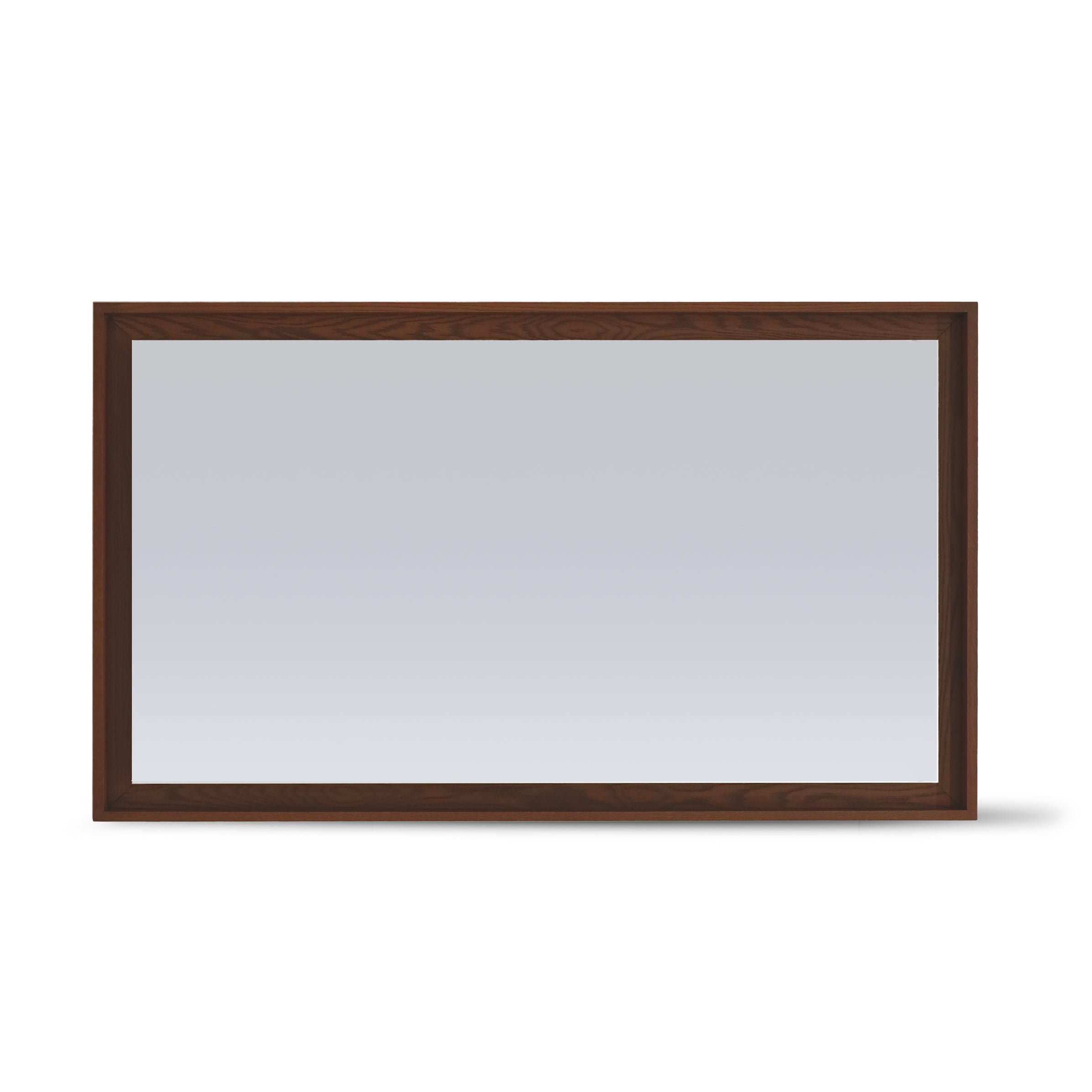 Red oak rectangular mirror 60 Origin | Pecan