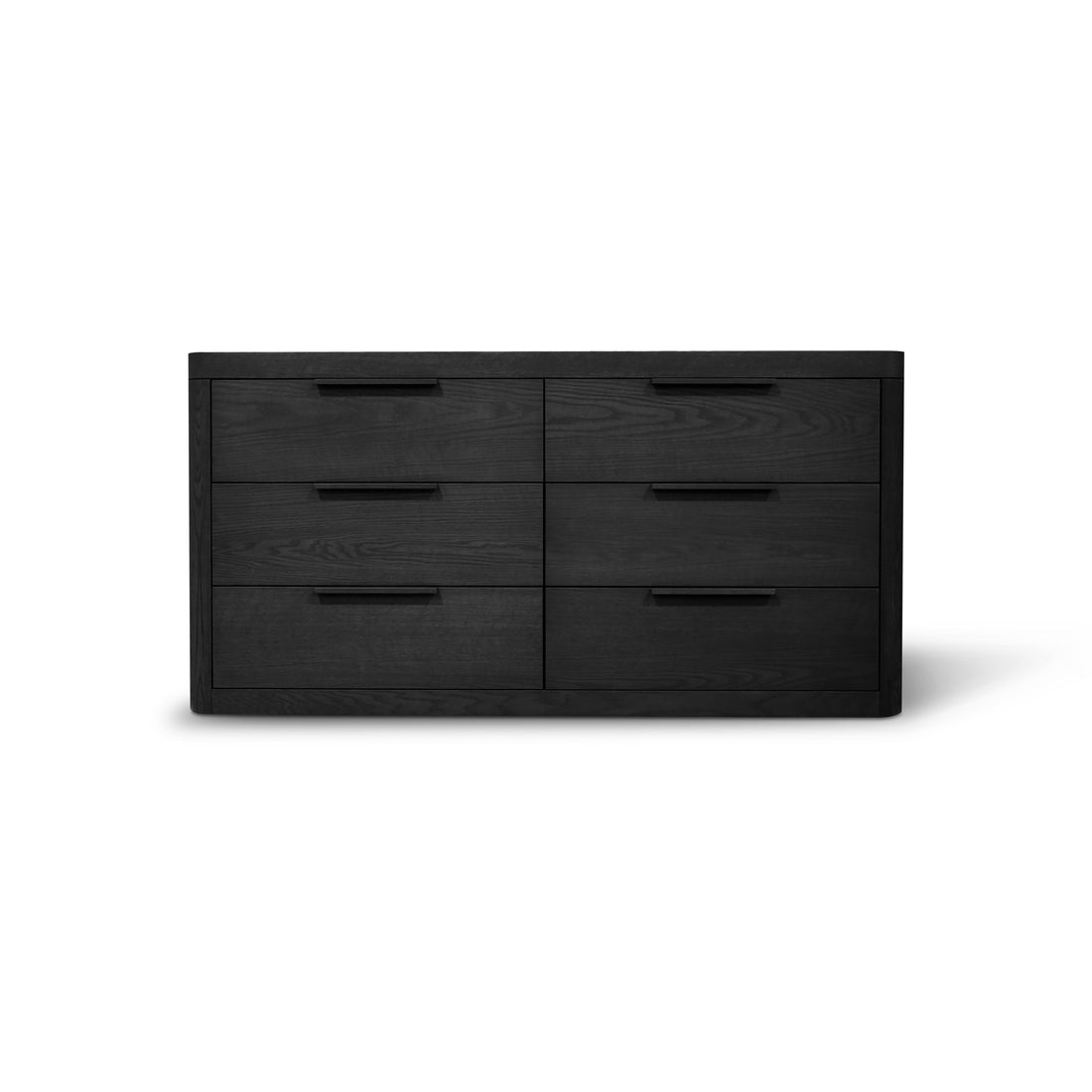 La commode Origin | ONYX de Humble Nature est une commode en bois noir moderne et minimaliste dotée de six tiroirs sur deux colonnes. Sa surface lisse présente des poignées rectangulaires découpées sur les façades des tiroirs, faisant écho à un design authentique typique des armoires épurées.
.