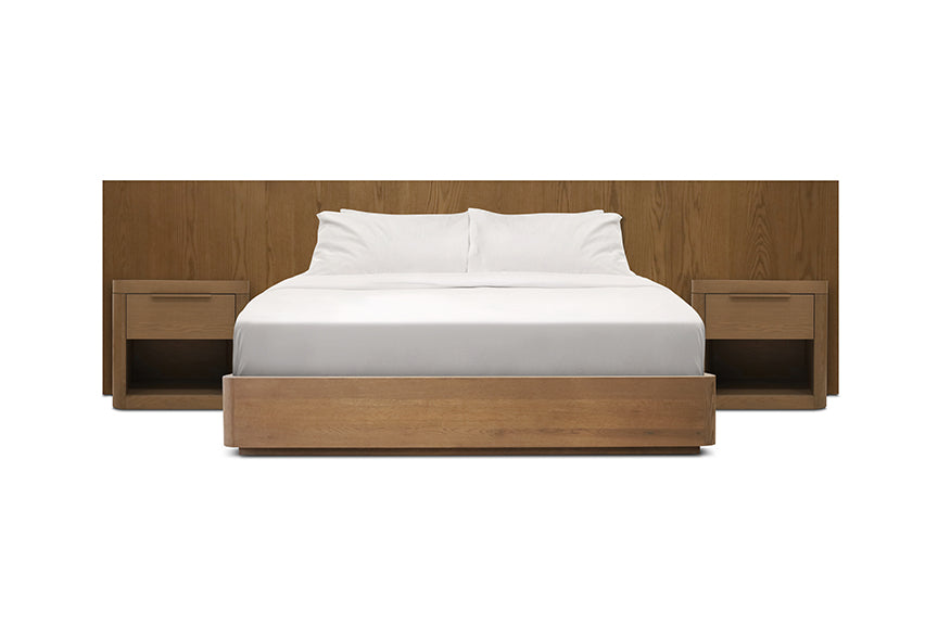 ORIGIN BED WITH NIGHTSTANDS | SADDLE