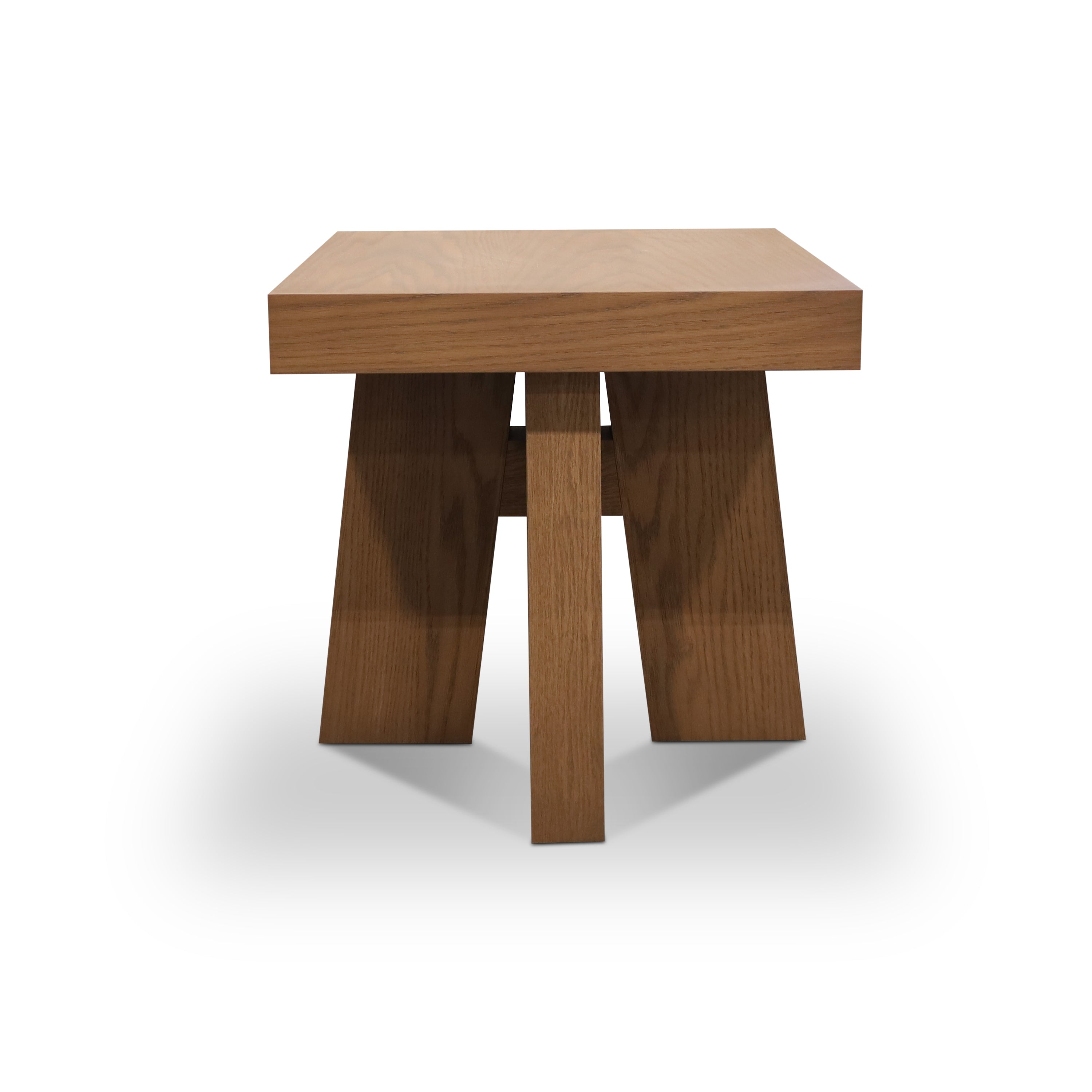 Wood side table | Saddle