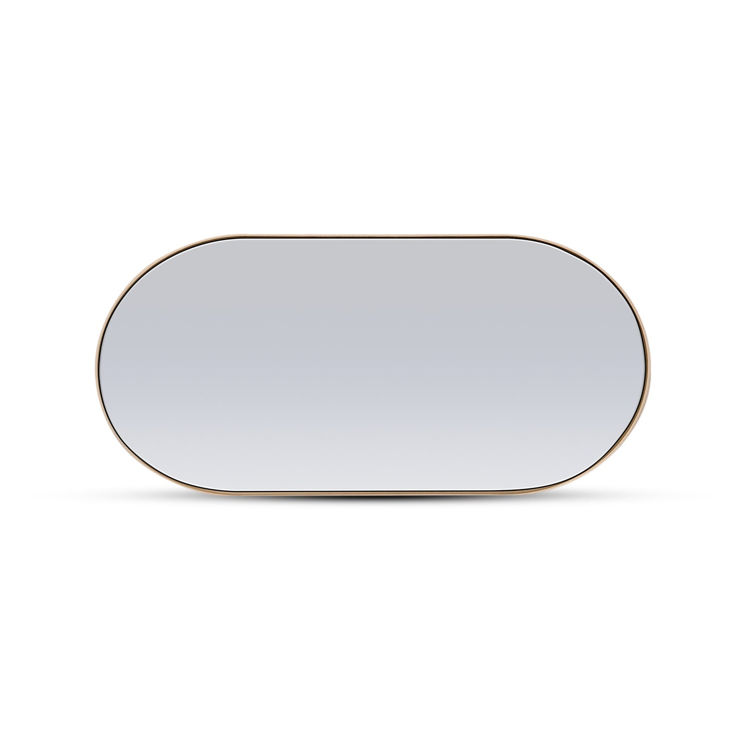 Red oak oval mirror 38 | Authentik