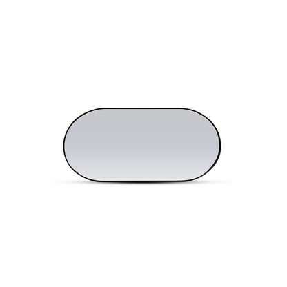 Red oak oval mirror 38 | Onyx