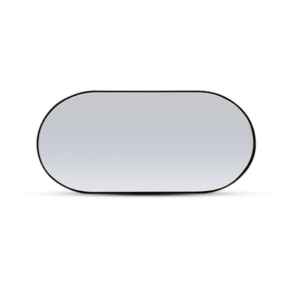 Red oak oval mirror 38 Essence | Onyx