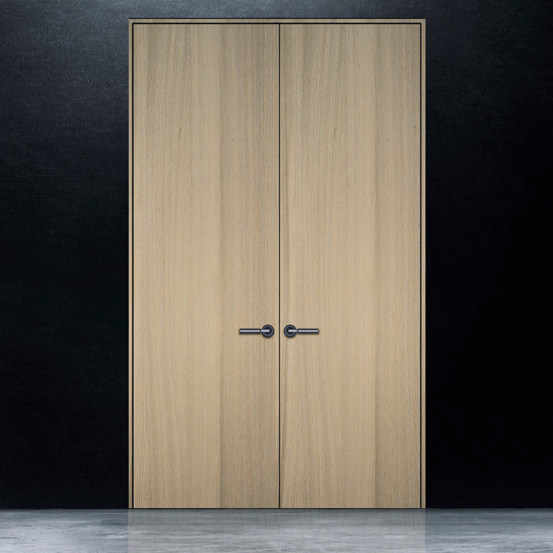 Pure double door red oak rift cut brushed veneer Authentik