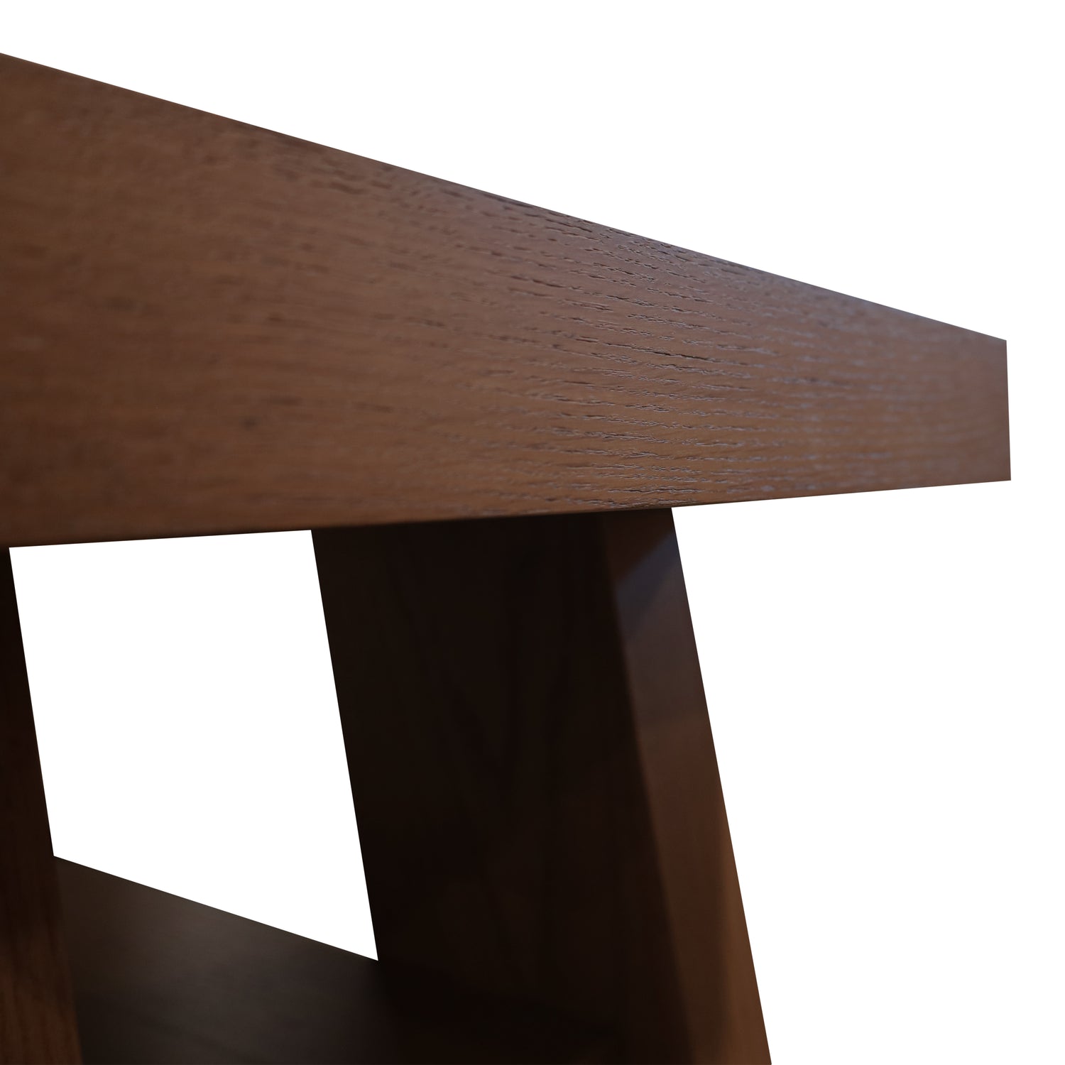 Wood console table origin | PECAN