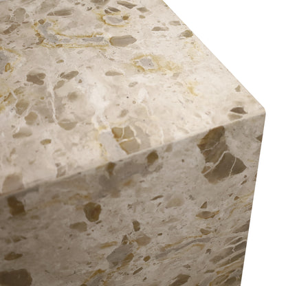 NATURAL STONE PLINTH SIDE TABLE MEDIUM | CAPRI