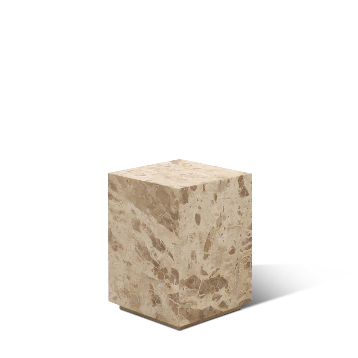 NATURAL STONE PLINTH SIDE TABLE MEDIUM | CAPRI