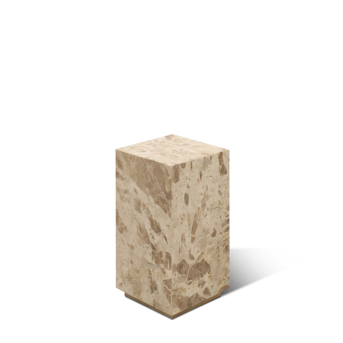 NATURAL STONE PLINTH SIDE TABLE LARGE | CAPRI