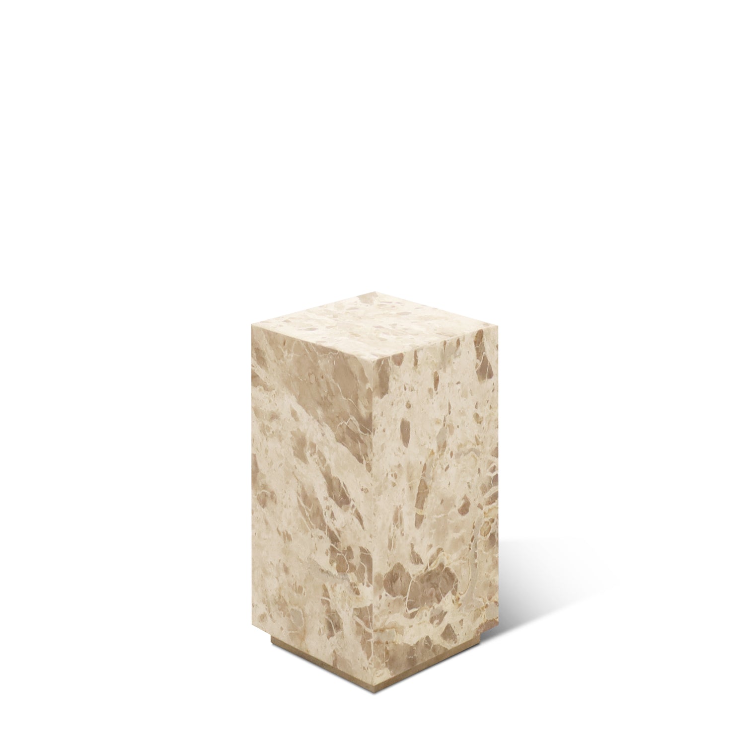 NATURAL STONE PLINTH SIDE TABLE LARGE | CAPRI