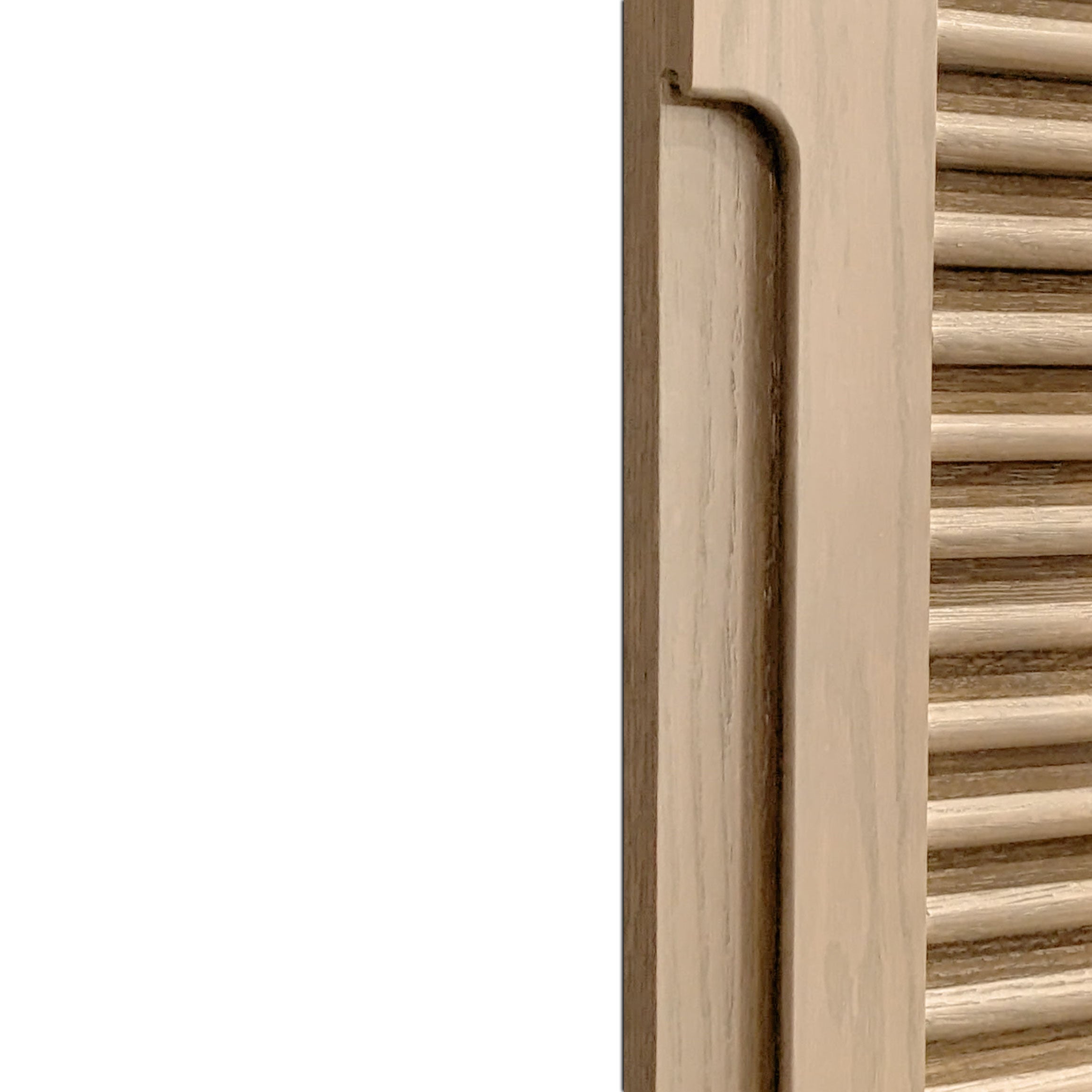 Cabinet double fini Authentik | Porte persienne