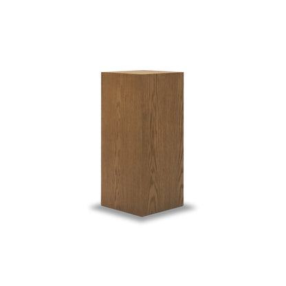 Square plinth side table 28 | Saddle