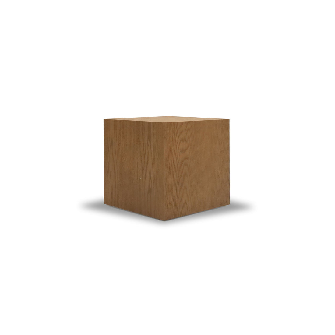 Square plinth side table 16 | Saddle