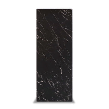 Square plinth side table 49 | Black marquina marble