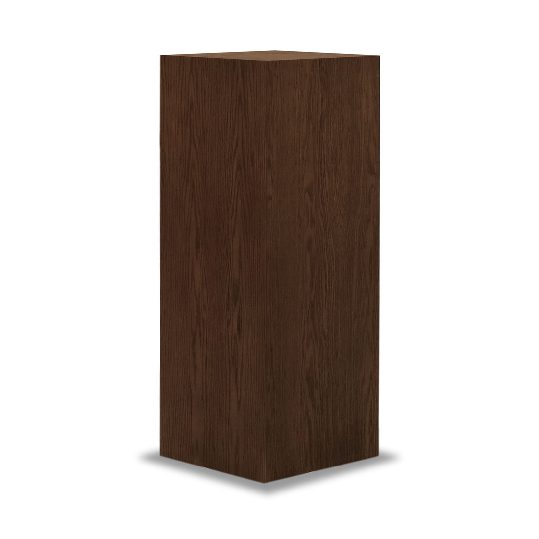 Square plinth side table 47 | Pecan