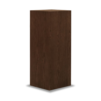 Square plinth side table 47 | Pecan