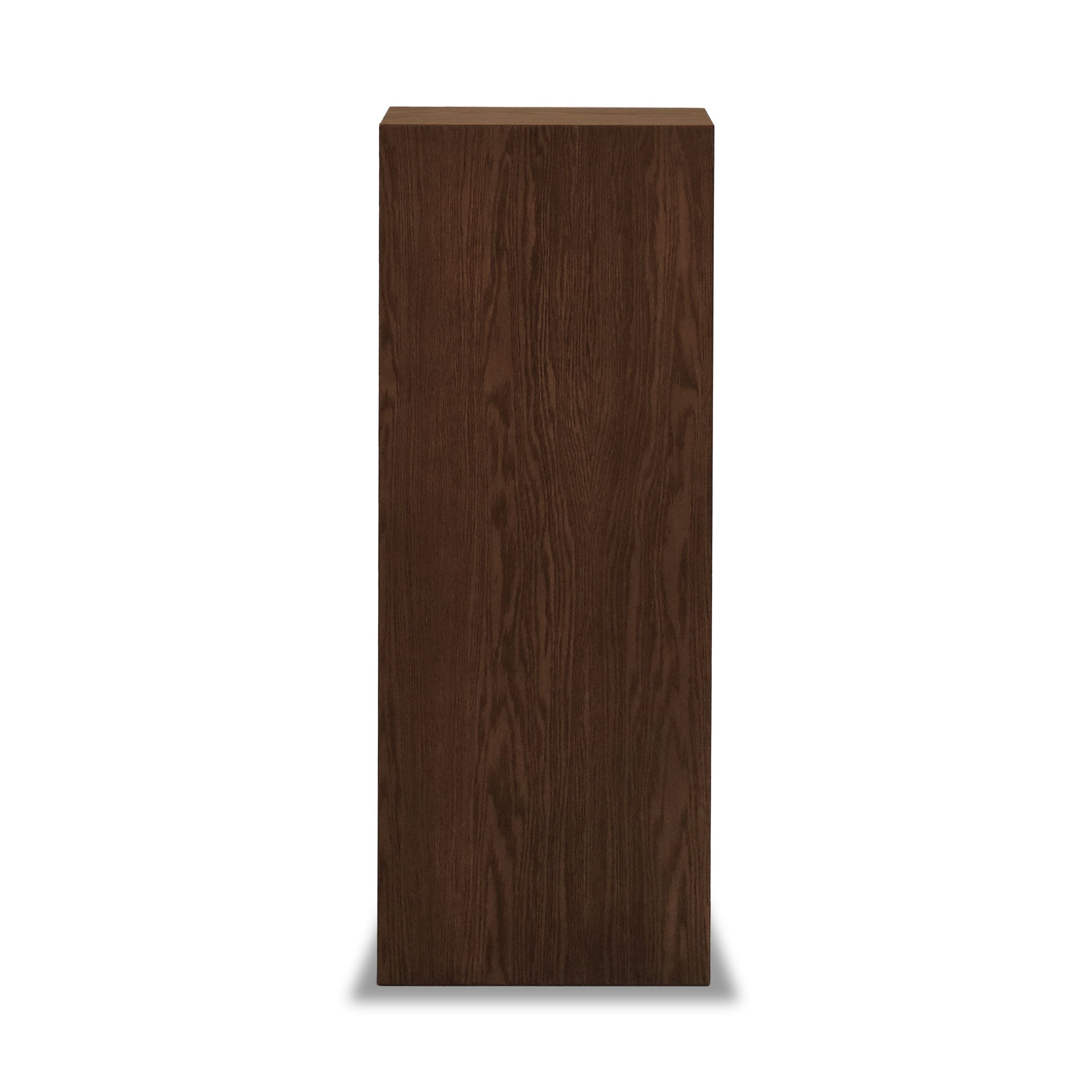 Square plinth side table 47 | Pecan