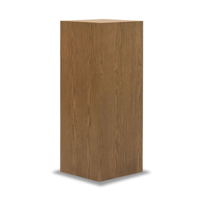 Square plinth side table 47 | Saddle