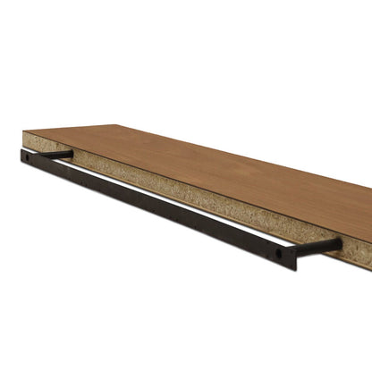 Red oak wall shelf large | Saddle