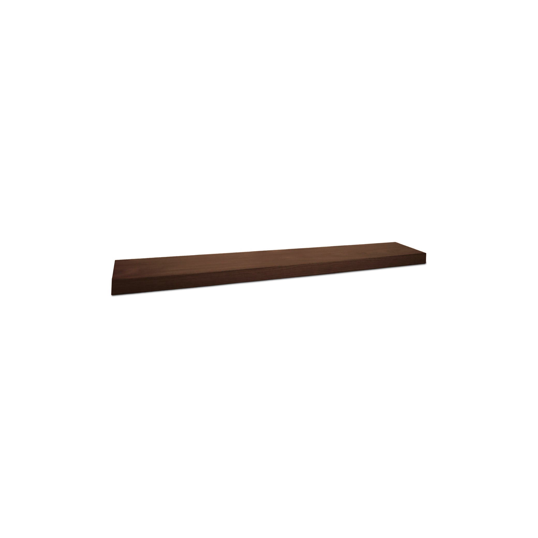 Red oak wall shelf large | Pecan