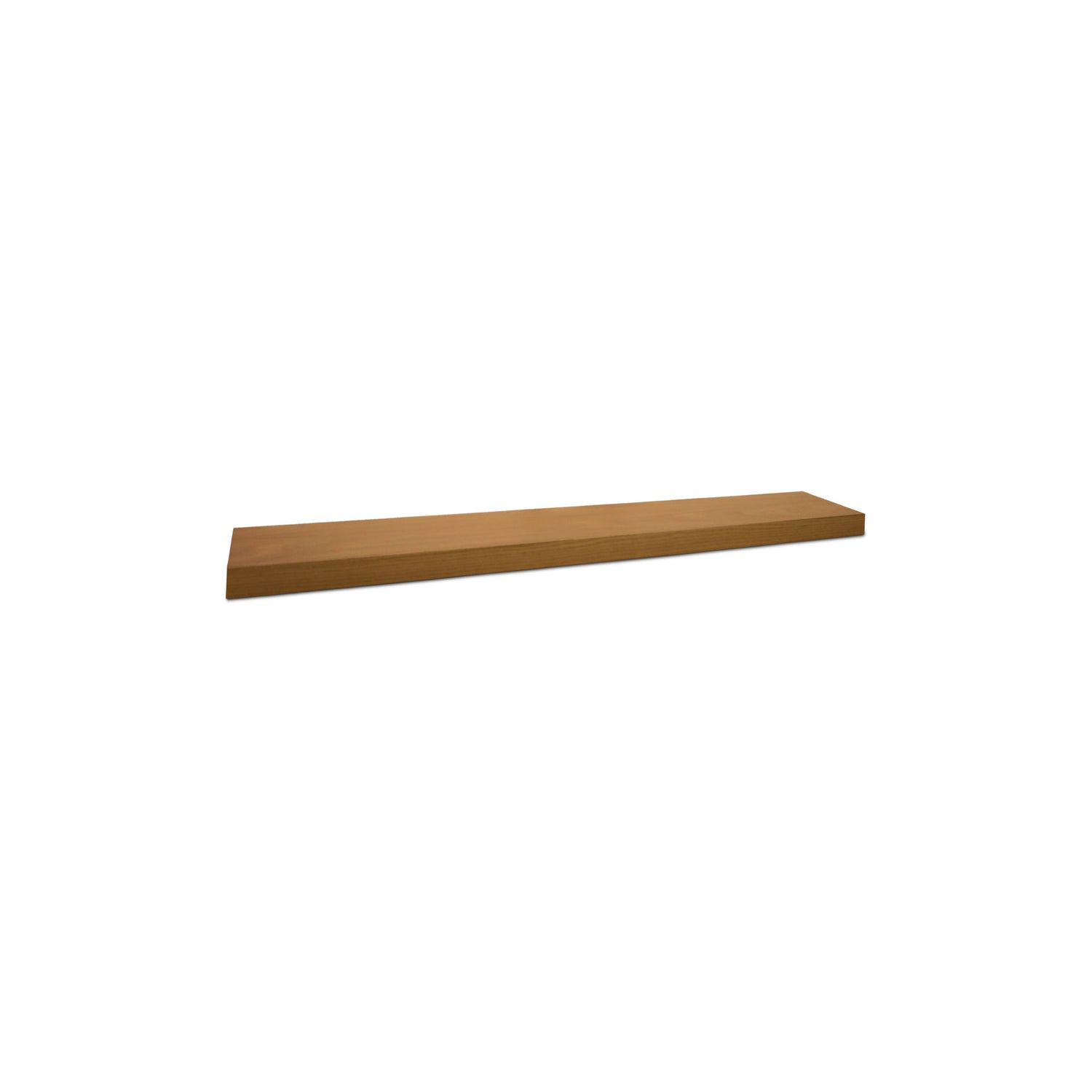 Red oak wall shelf large | Saddle