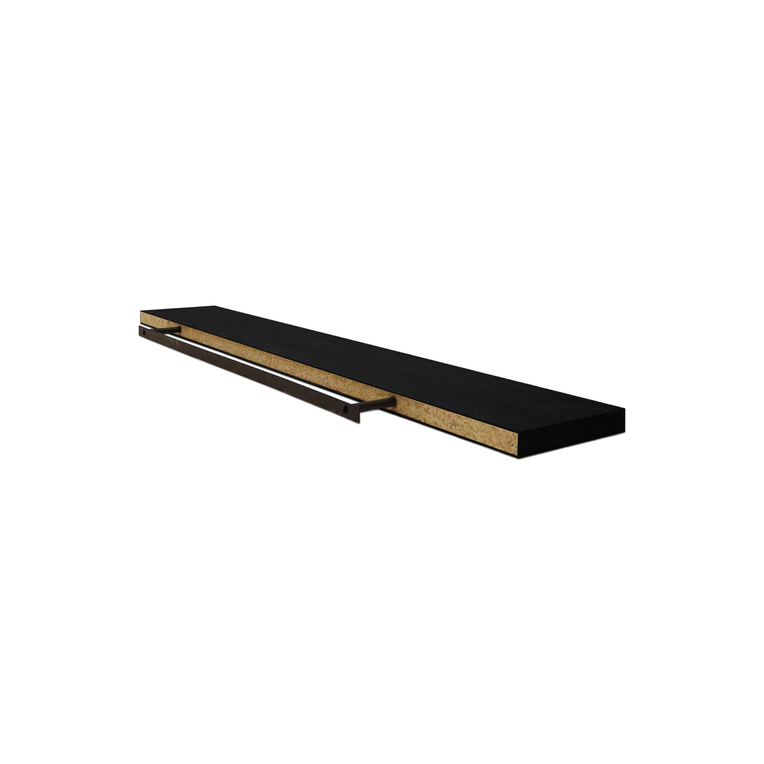 Red oak wall shelf extra large | Onyx