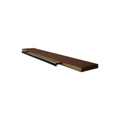 Red oak wall shelf extra large | Pecan