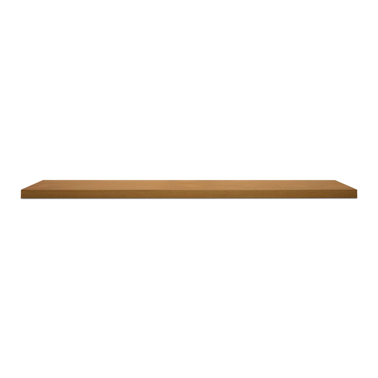 Red oak wall shelf extra large | Saddle