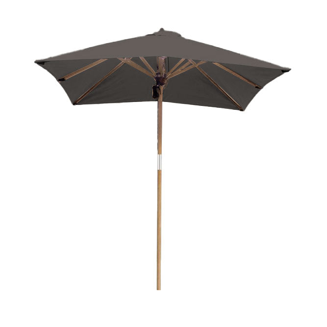 Teak wood umbrella square | Slate