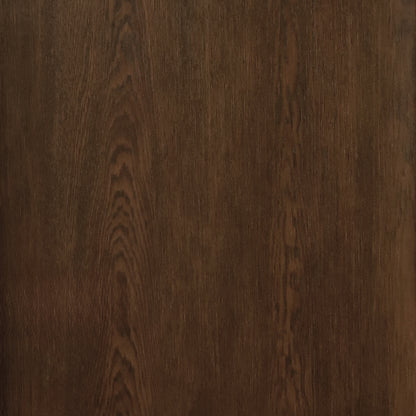 La Porte Pure en chêne rouge placage brossé sur dosse Pecan de Humble Nature présente une texture de grain de bois foncé avec de riches teintes brunes, mettant en valeur des motifs naturels et des lignes verticales sur toute la surface. Le design accentue l&